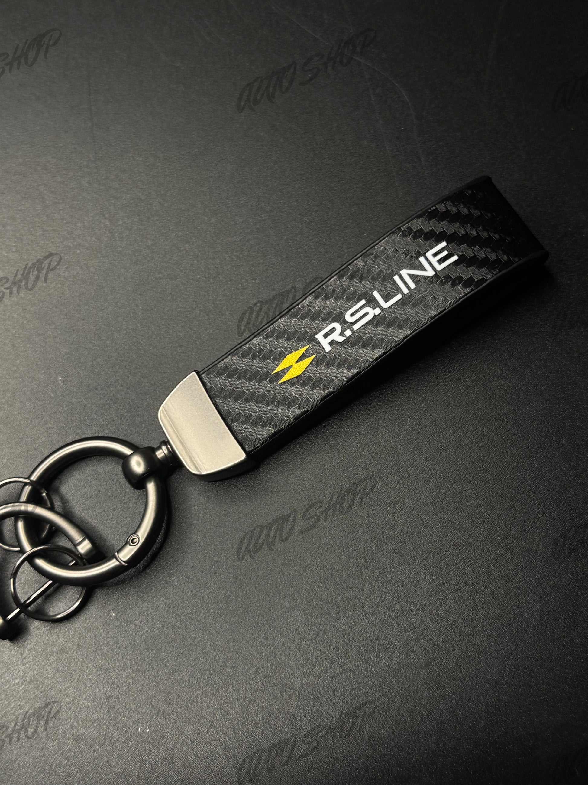 Porte clés Renault RS-Line Look Carbone - AUTO SHOP