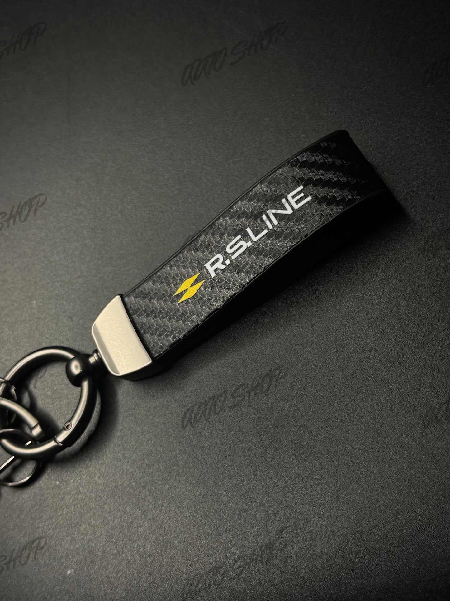 Porte clés Renault RS-Line Look Carbone - AUTO SHOP