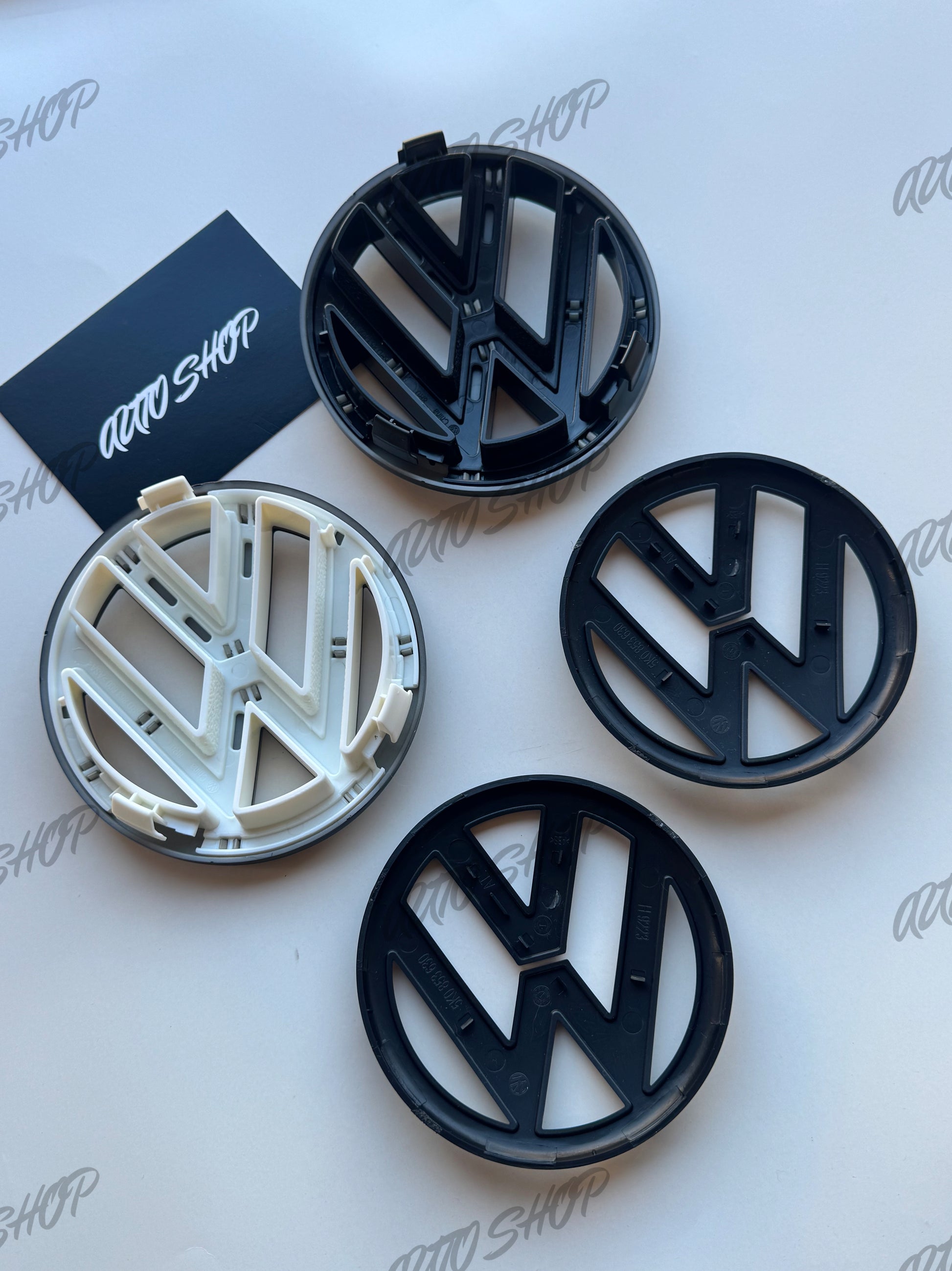 Pack Logo avant + arrière Polo 5 6R Phase 1 Noir - AUTO SHOP