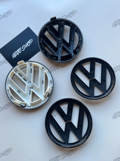 Pack Logo avant + arrière Polo 5 6R Phase 1 Noir - AUTO SHOP