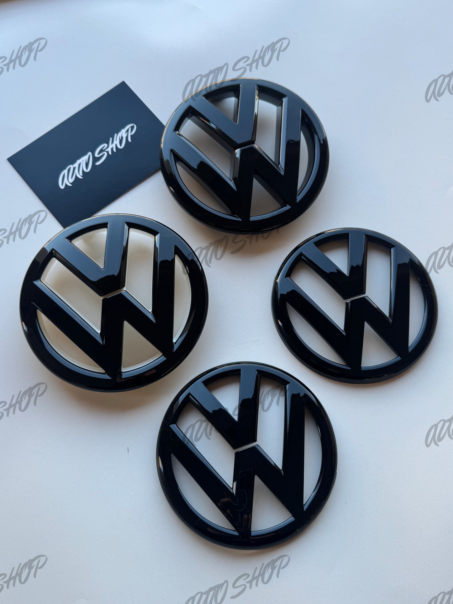 Pack Logo avant + arrière Polo 5 6R Phase 1 Noir - AUTO SHOP