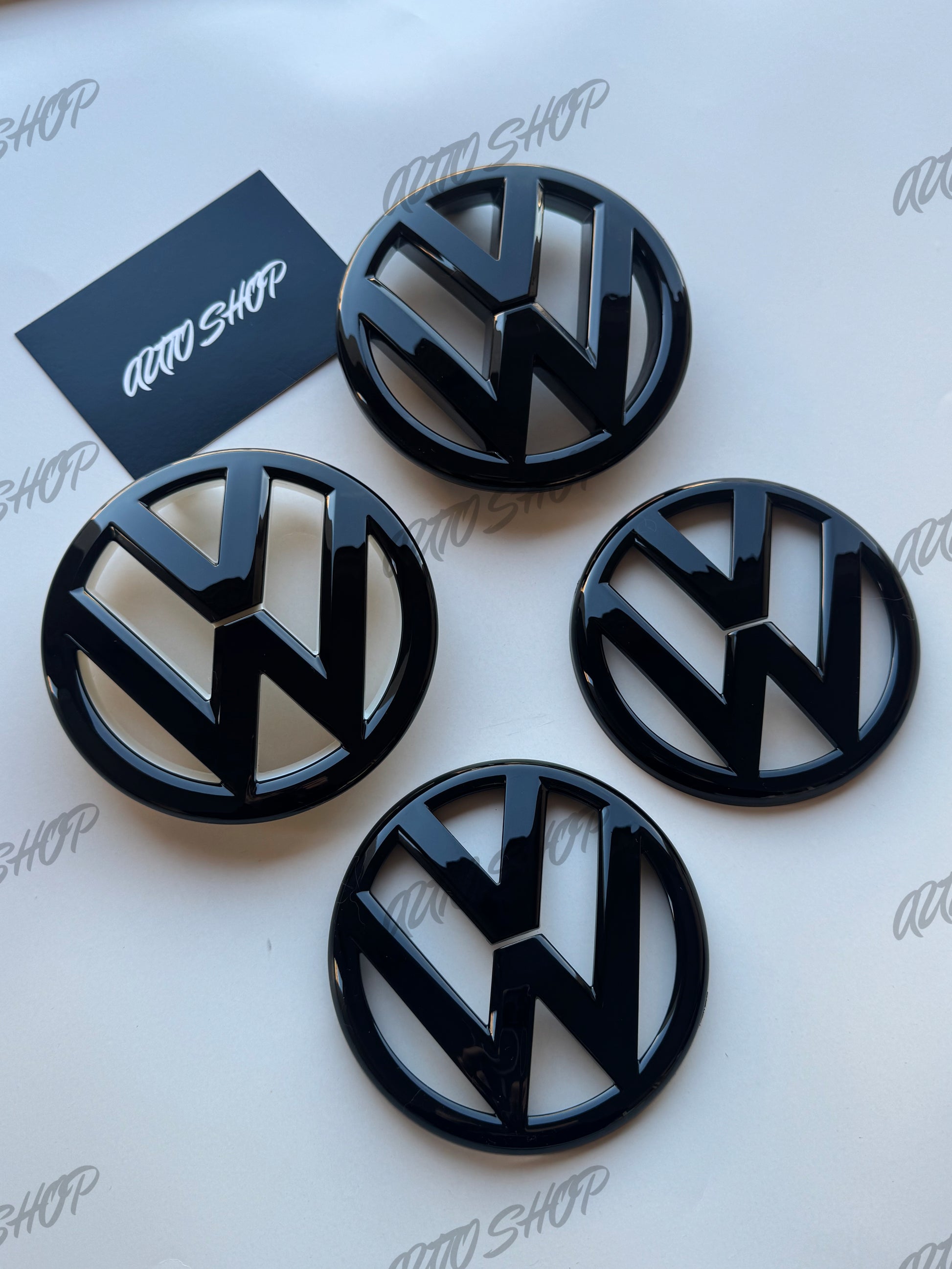 Pack Logo avant + arrière Polo 5 6R Phase 1 Noir - AUTO SHOP