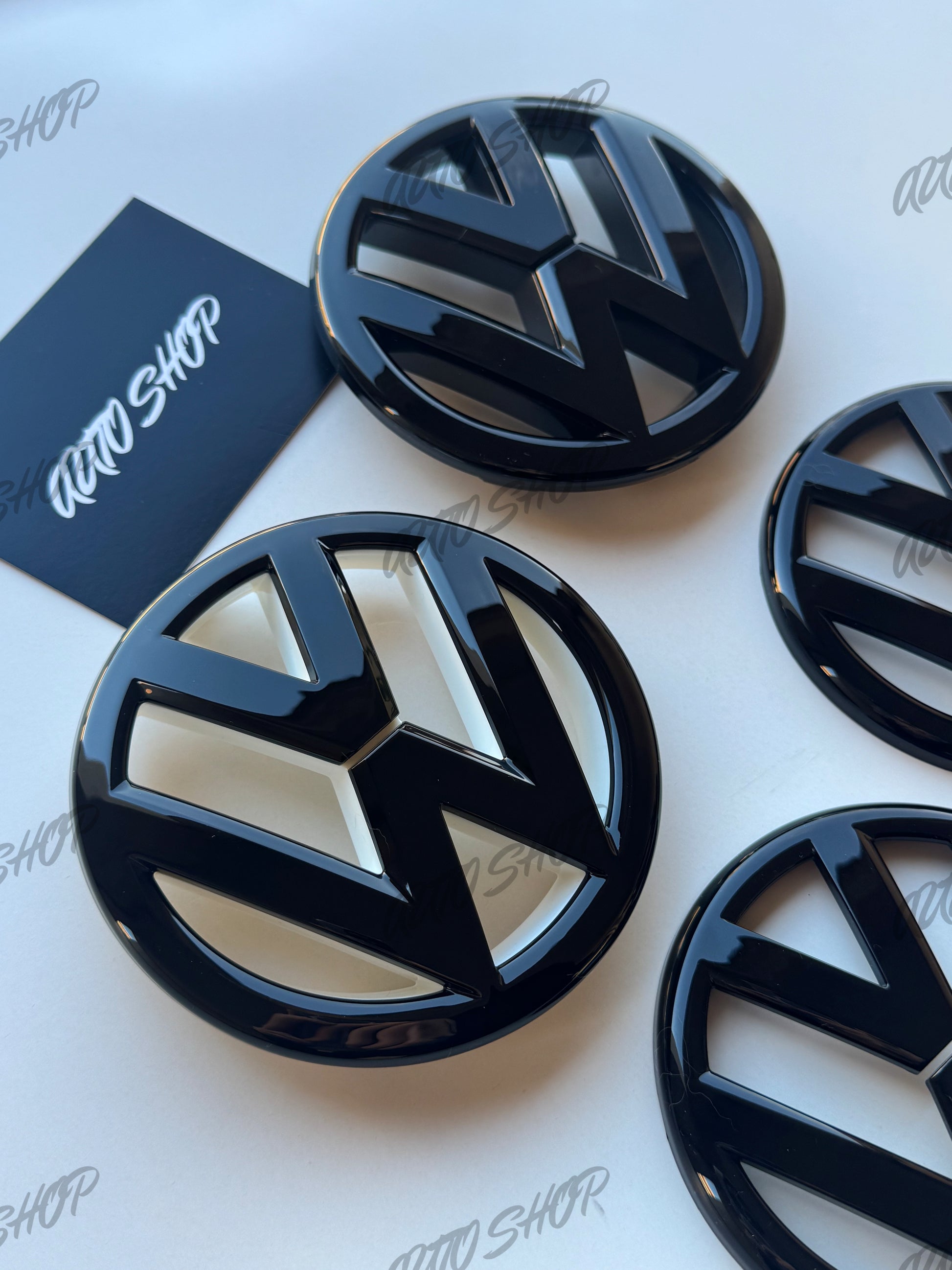 Pack Logo avant + arrière Polo 5 6R Phase 1 Noir - AUTO SHOP