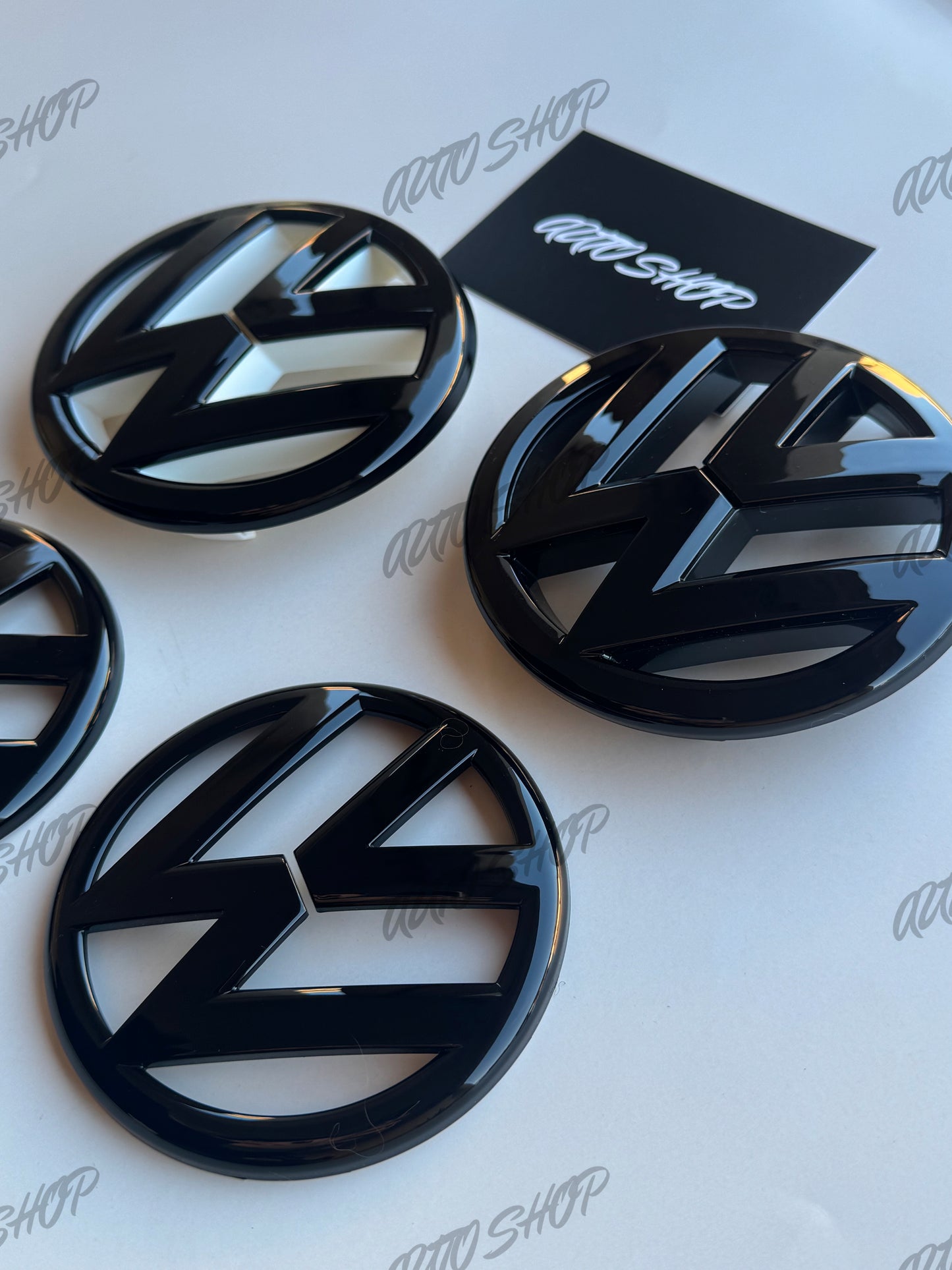 Pack Logo avant + arrière Polo 5 6R Phase 1 Noir - AUTO SHOP