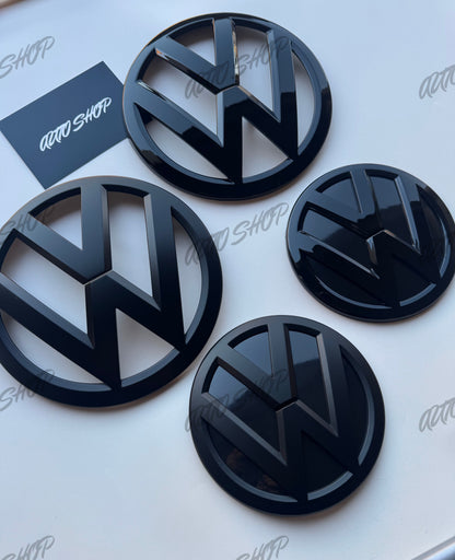 Pack Logo avant + arrière Transporter T5 / T6 Noir - AUTO SHOP