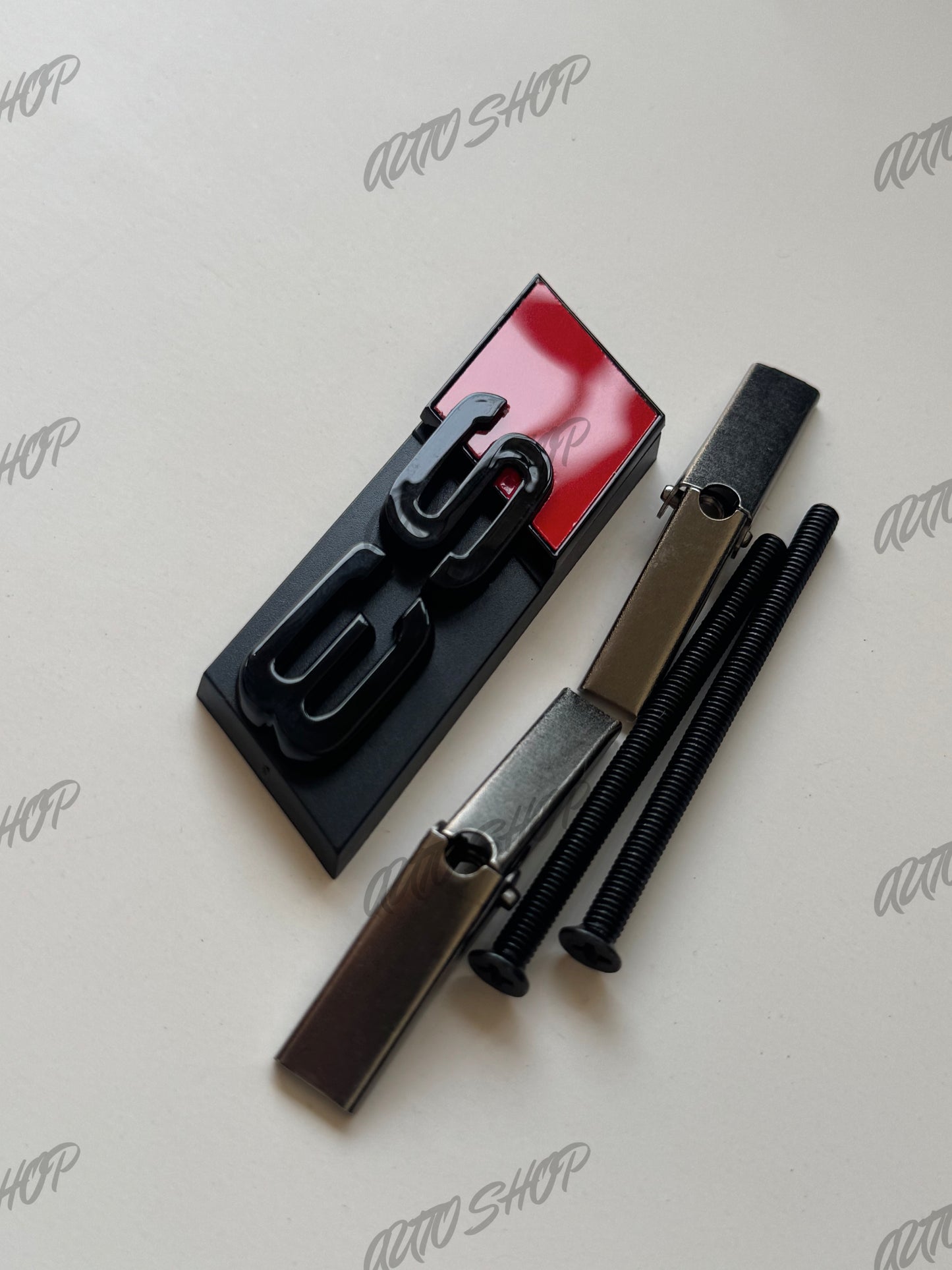 Kit Logo Calandre Avant Audi S3 Noir Brillant - AUTO SHOP