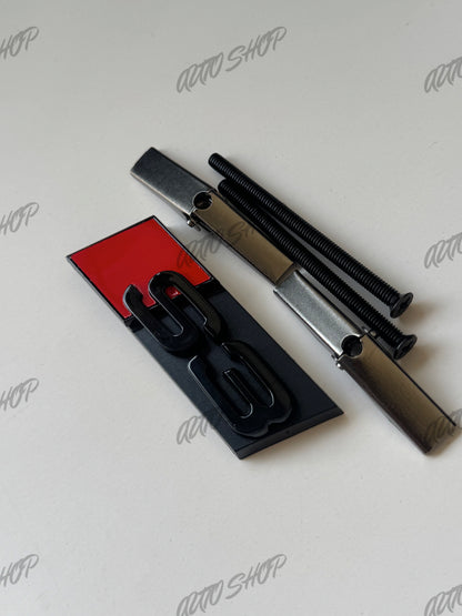 Kit Logo Calandre Avant Audi S3 Noir Brillant - AUTO SHOP