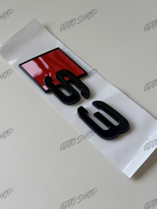 Pack Complet Logos Audi S3 Noir Brillant - AUTO SHOP