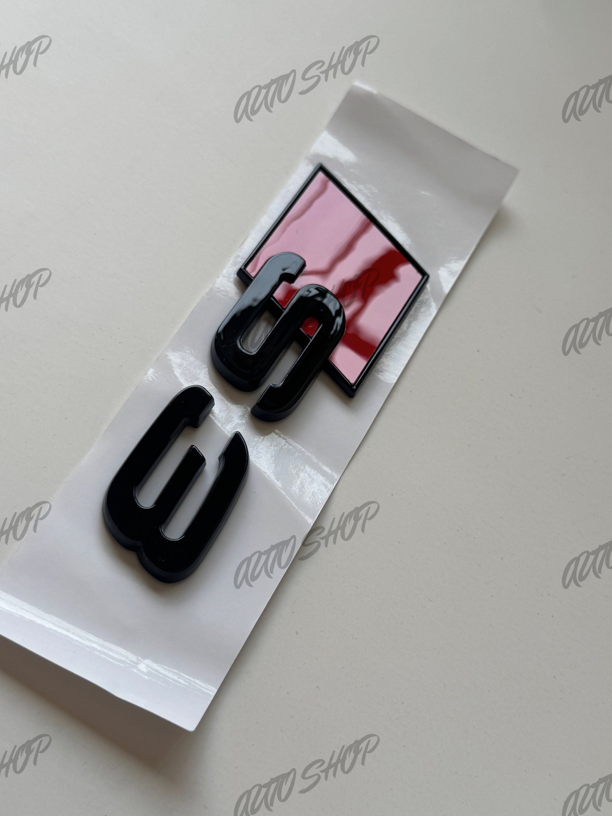 Logo Monogramme Coffre Audi S3 Noir Brillant - AUTO SHOP