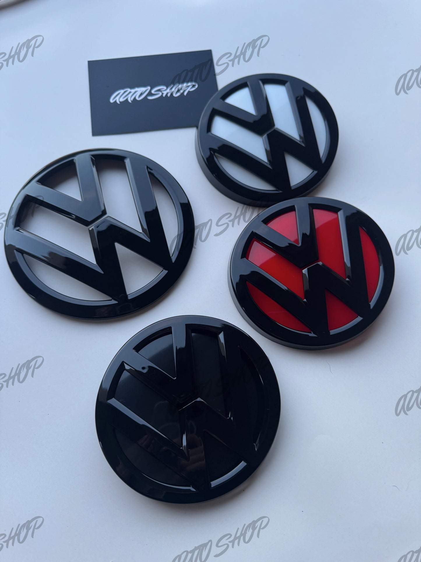 Pack Logo avant + arrière Golf 7 Phase 1 Noir - AUTO SHOP