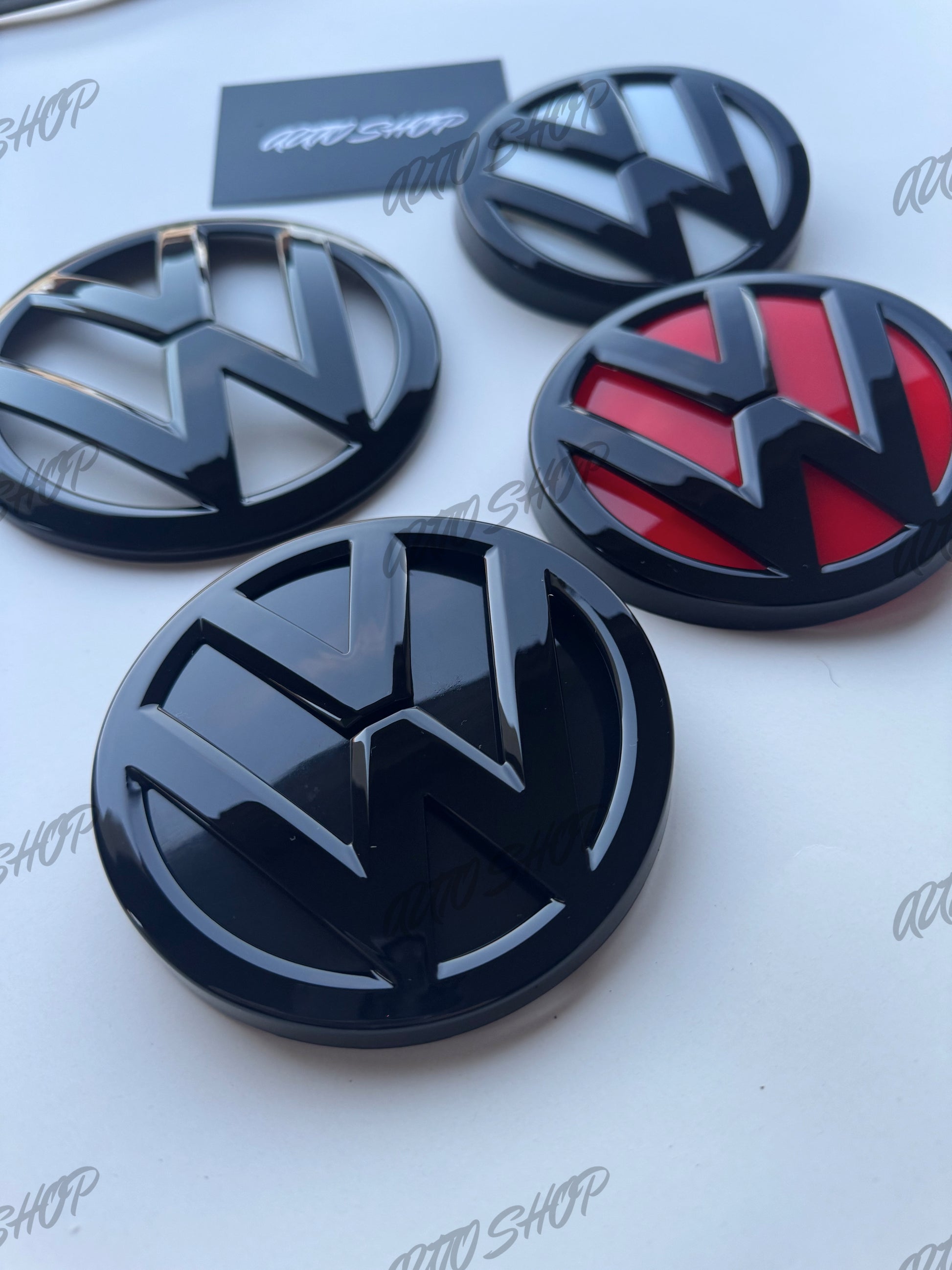 Pack Logo avant + arrière Golf 7 Phase 1 Noir - AUTO SHOP