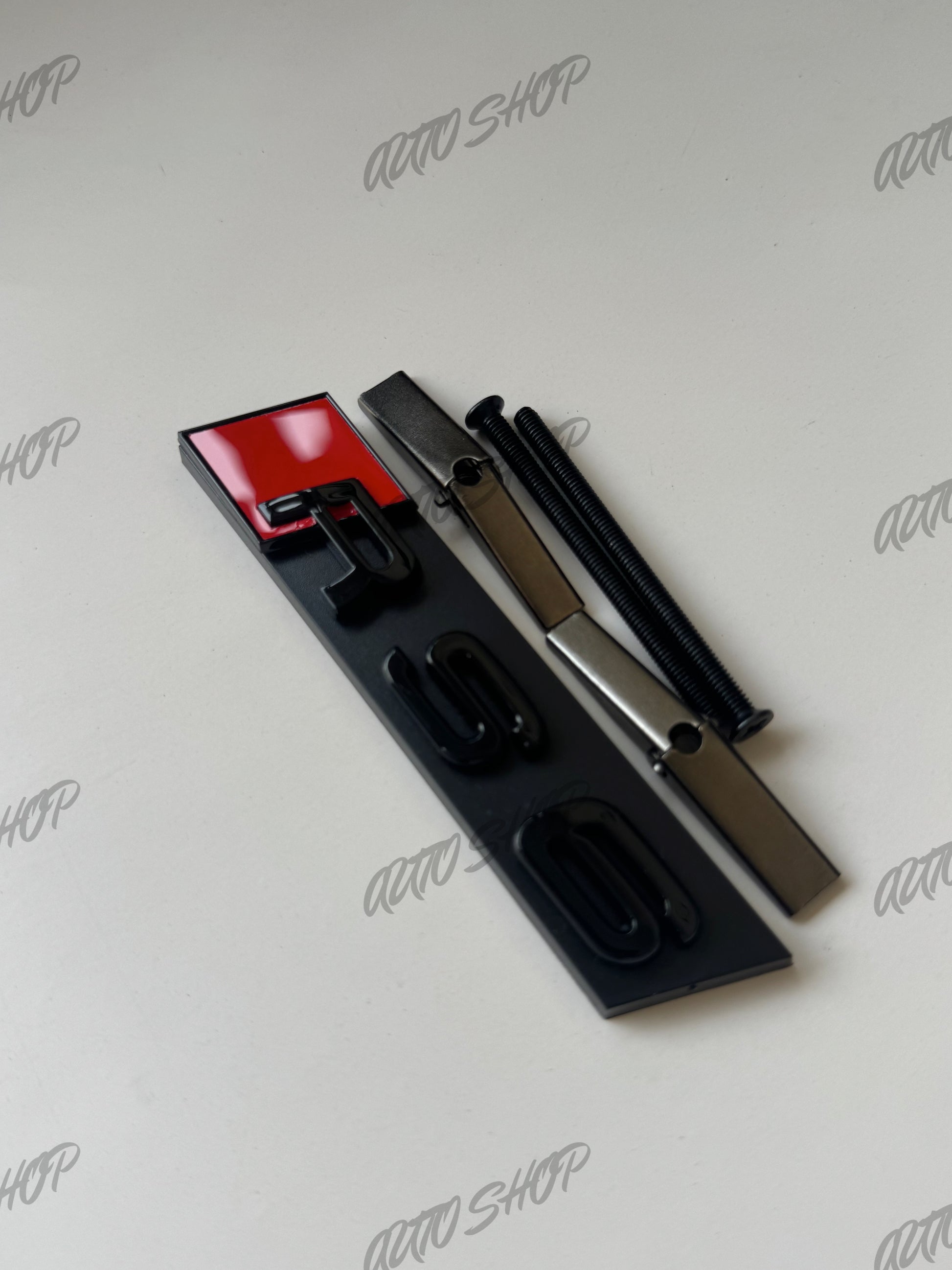Kit Logo Calandre Avant Audi RS6 Noir Brillant - AUTO SHOP