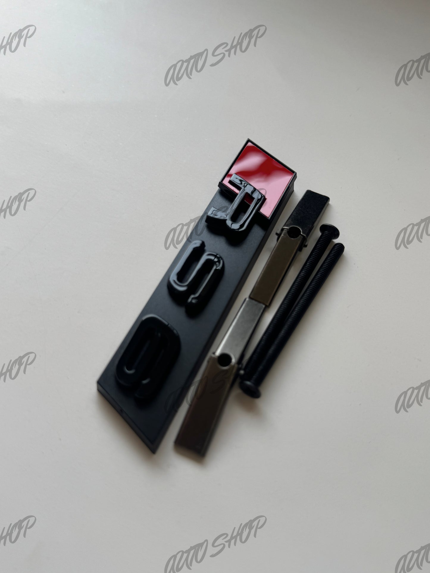 Kit Logo Calandre Avant Audi RS6 Noir Brillant - AUTO SHOP