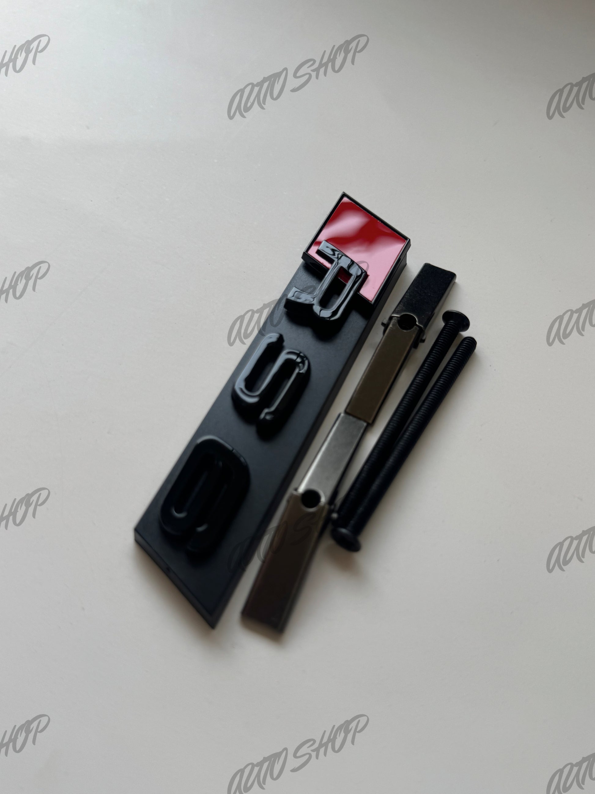 Kit Logo Calandre Avant Audi RS6 Noir Brillant - AUTO SHOP