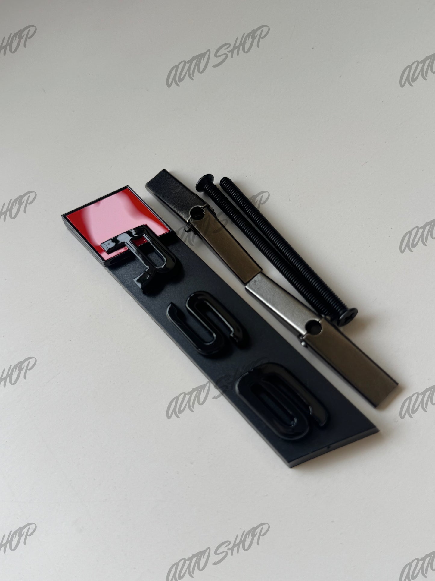 Kit Logo Calandre Avant Audi RS6 Noir Brillant - AUTO SHOP