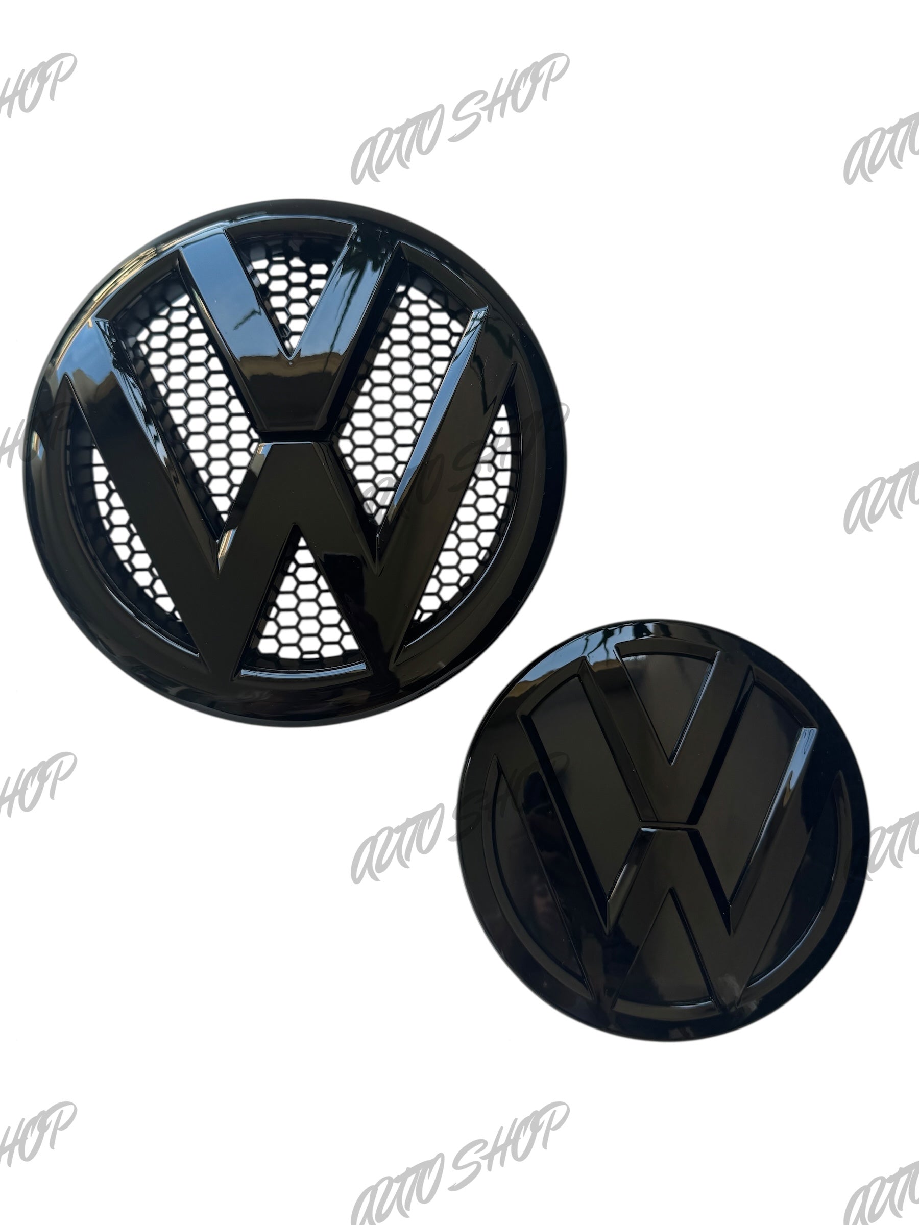 Pack Logo avant + arrière Transporter T5 / T6 Noir - AUTO SHOP