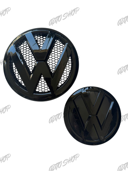 Pack Logo avant + arrière Transporter T5 / T6 Noir - AUTO SHOP