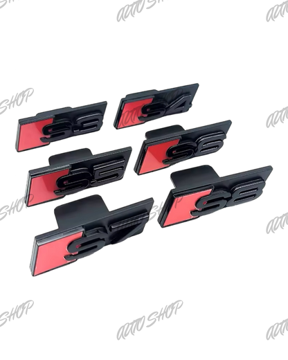 Badge coffre Audi S Noir (différents modèles et coloris)