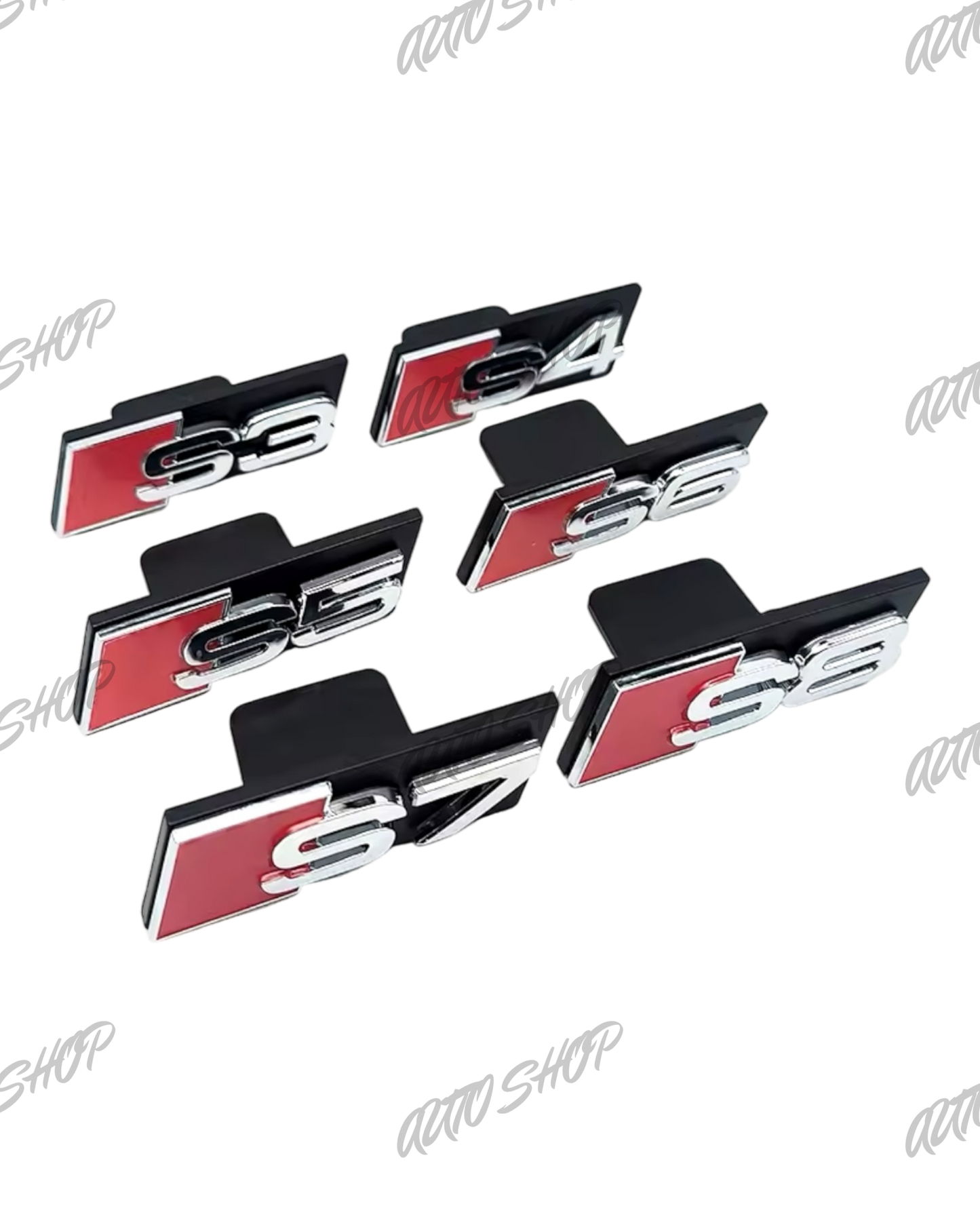 Badge coffre Audi S Noir (différents modèles et coloris)