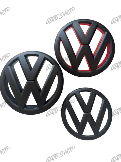 Pack Logo avant + arrière Golf 6 Noir - AUTO SHOP