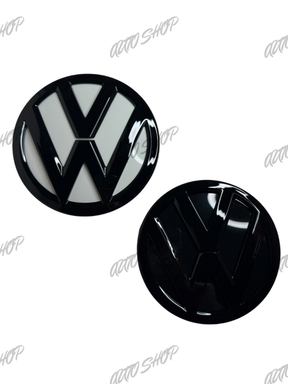 Pack Logo avant + arrière Polo 5 6C Phase 2 Noir - AUTO SHOP