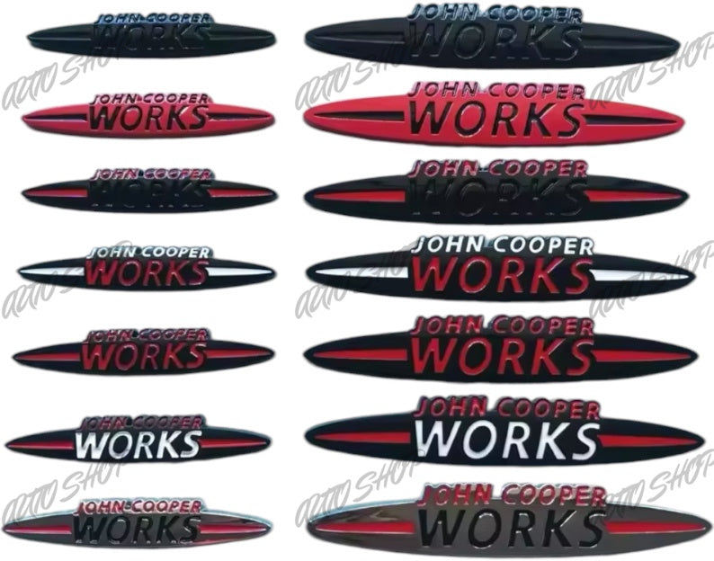 Badges calandre et coffre Mini JCW - John Cooper Works - AUTO SHOP