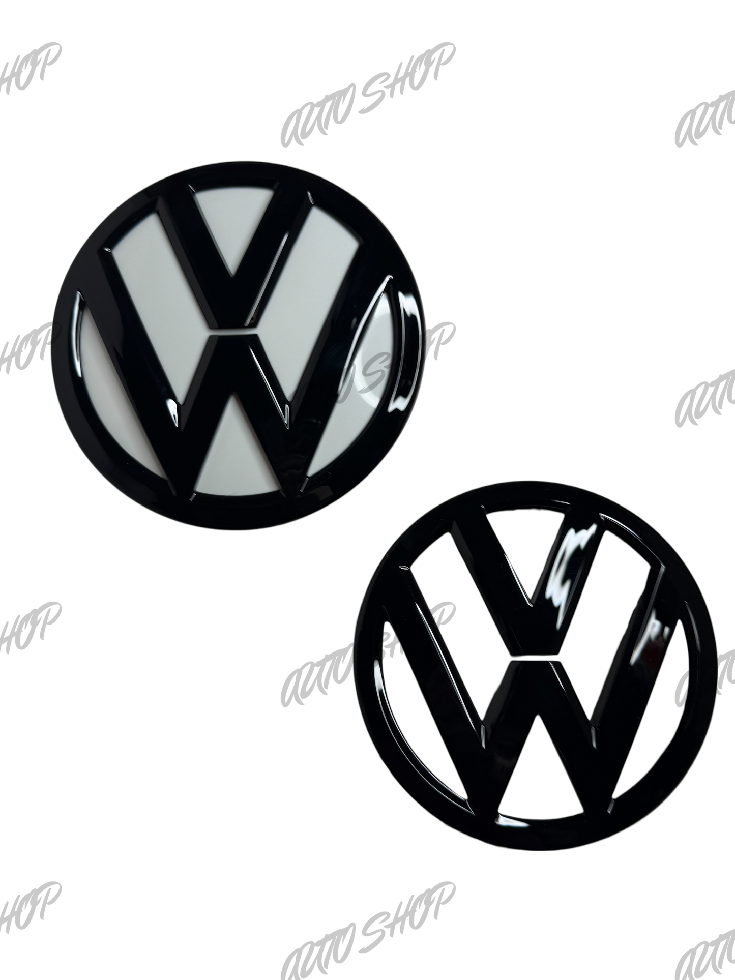 Pack Logo avant + arrière Polo 5 6C Phase 2 Noir - AUTO SHOP