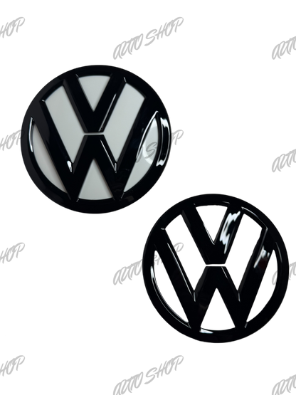 Pack Logo avant + arrière Polo 5 6C Phase 2 Noir - AUTO SHOP