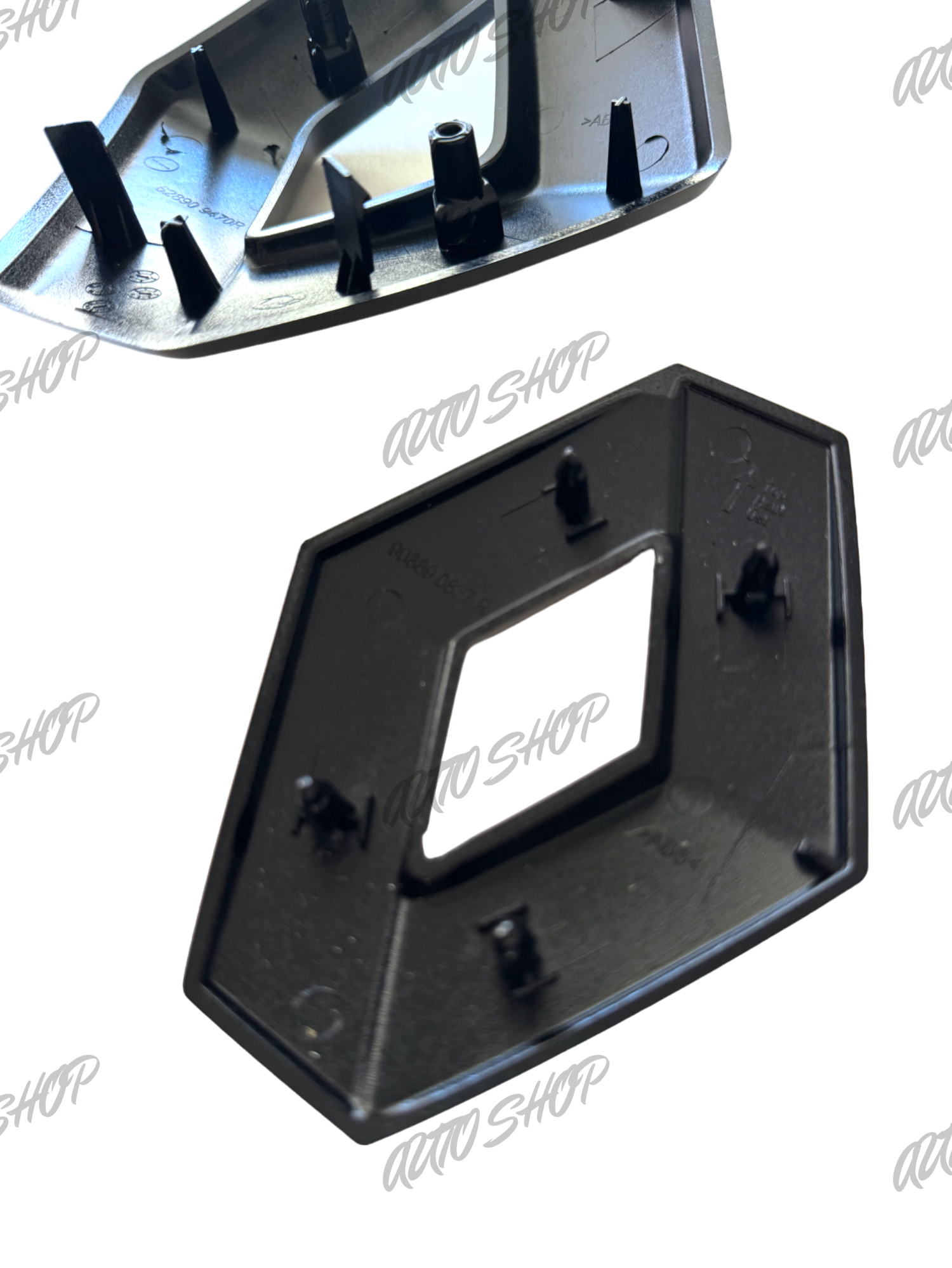 Logo avant + arrière Renault Noir (Mégane 3 / Clio 4 / Captur) - AUTO SHOP