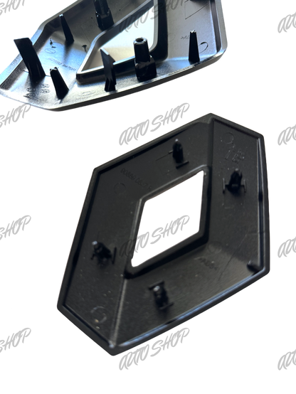 Logo avant + arrière Renault Noir (Mégane 3 / Clio 4 / Captur) - AUTO SHOP