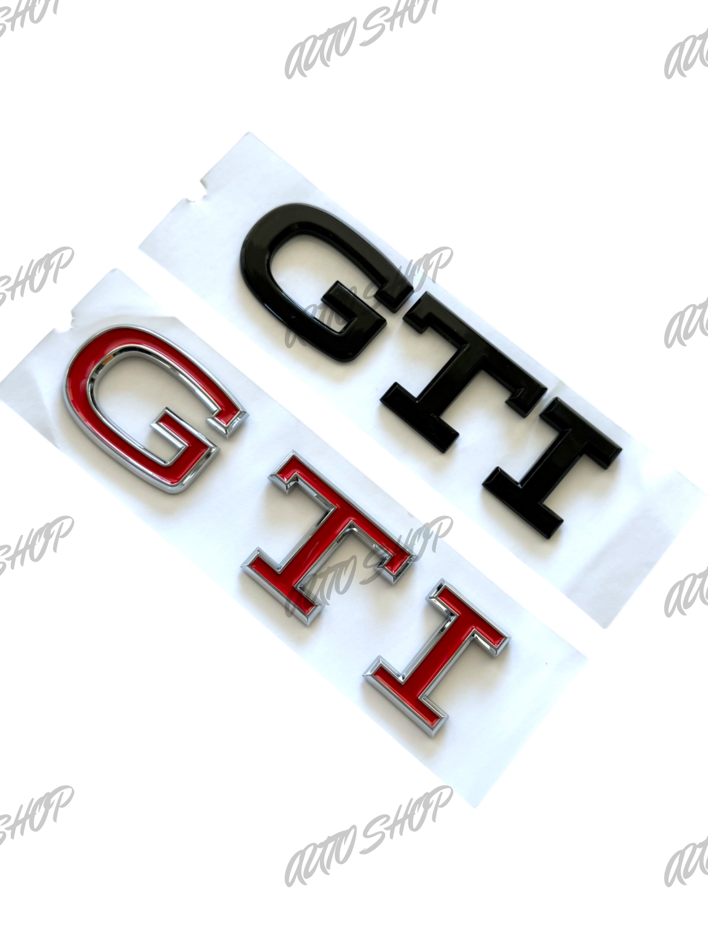 Badge coffre et calandre Volkswagen GTI (nouveau logo)