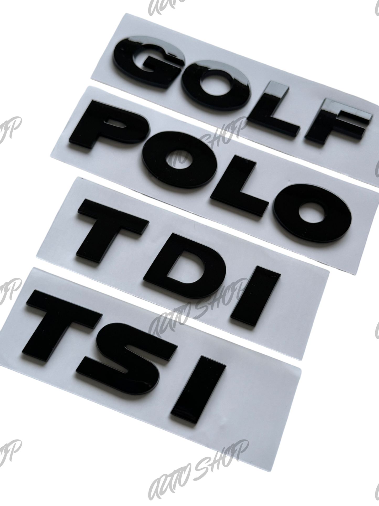 Badge de coffre Golf Polo TSI TDI Noir